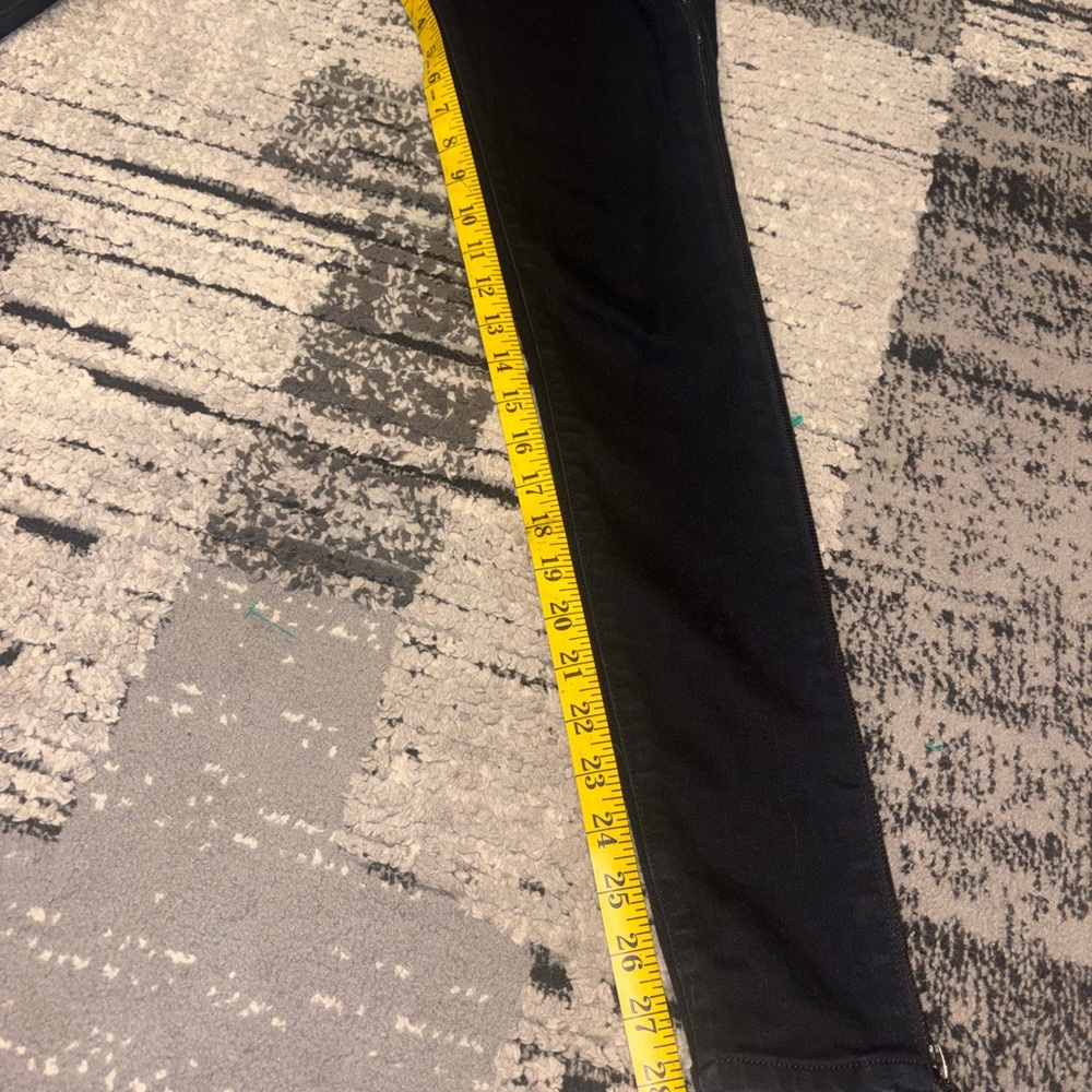 Rag & Bone Black Skinny Jeans with Full-Length Side Zippers - Picture 7 of 7